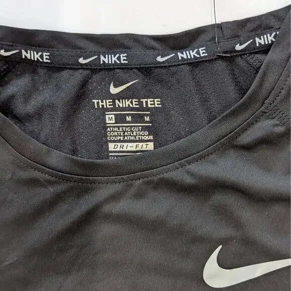 NWT Nike Dri-FIT Women’s Black Athletic Tee – Size Medium - Picture 2 of 5